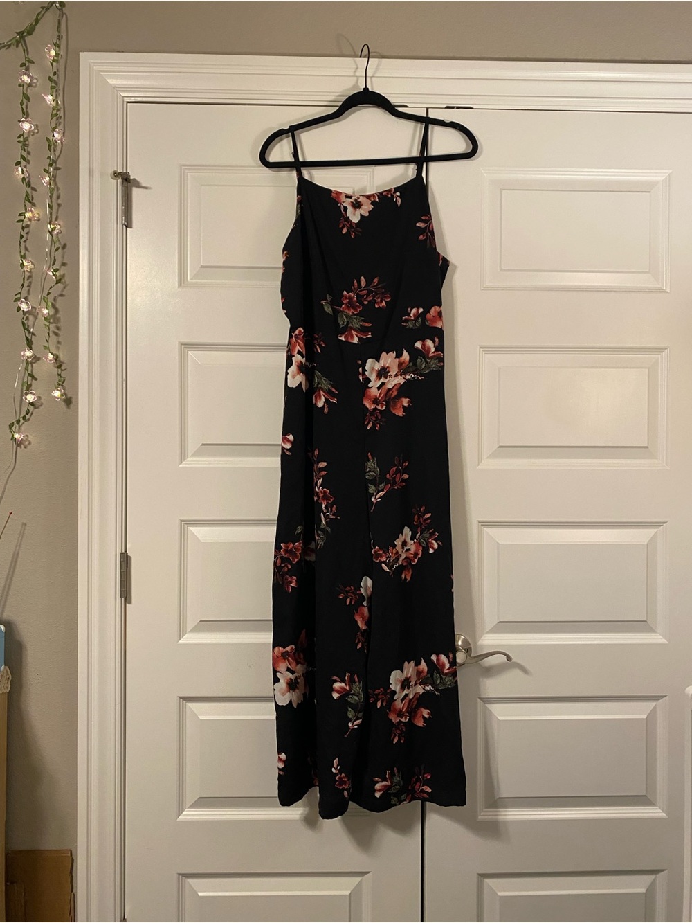 Elegant Black Floral Jumpsuit